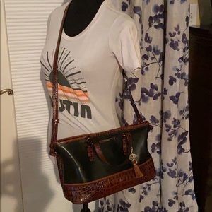 Brahmin Convertible Crossbody Leather satchel